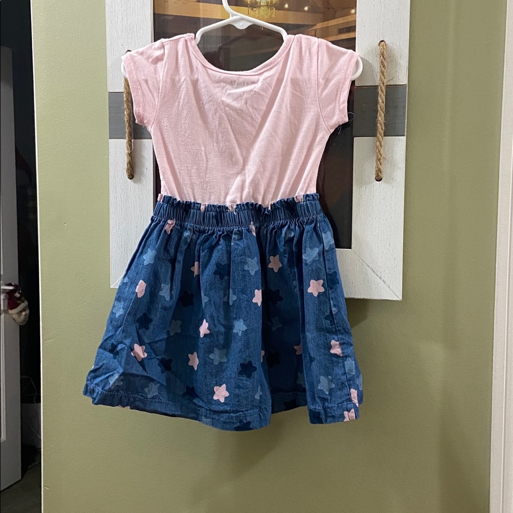 Pink and Blue Bluey and Bingo dress - Picture 2 of 3